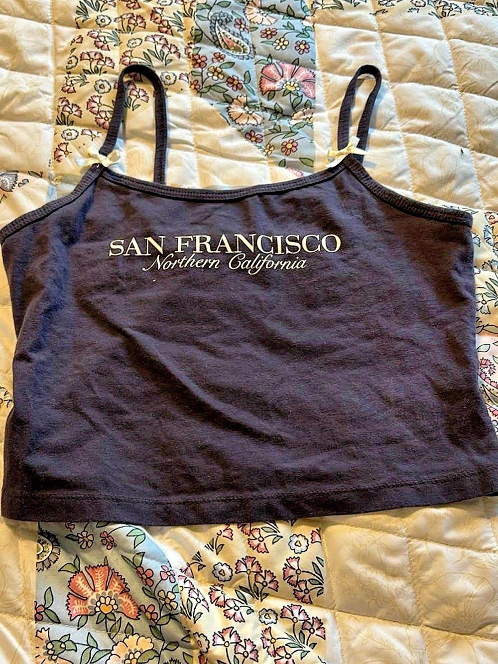 Wild Fable San Francisco Graphic Cami Tank Top Black